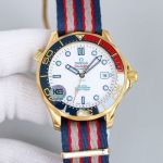 Swiss Copy Omega Commander's 007 James Bond Seamaster Diver 300m Nato Strap Watch 
